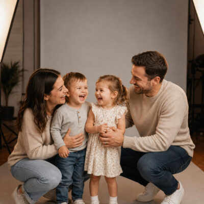 familienfoto im studio